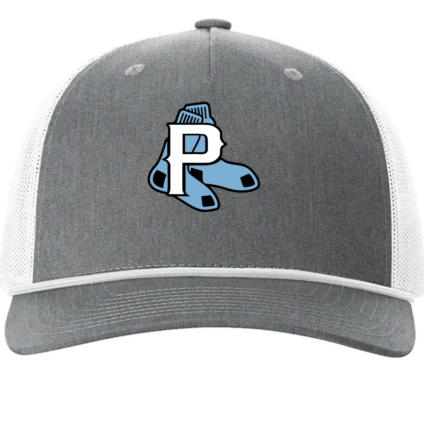 Heather Grey/ White - FRONT